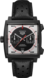  TAG Heuer Monaco Black Leather Titanium Silver